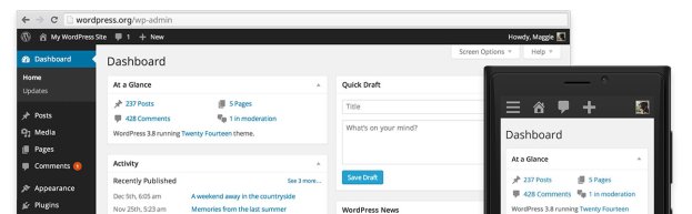 WordPress 3.8 Update